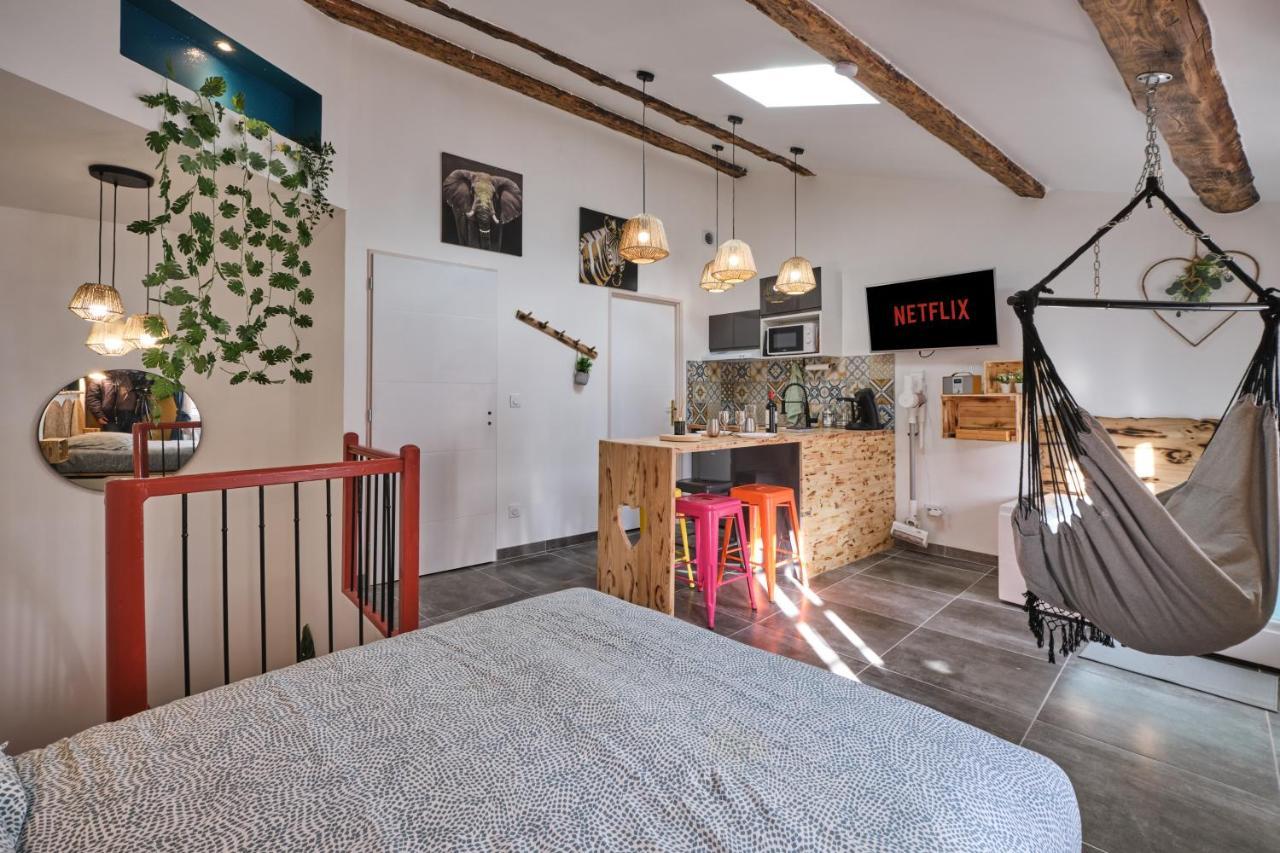 Place Carnot - Studio Tout Equipe Avec Jacuzzi Proche Toutes Commodites قرقشونه المظهر الخارجي الصورة